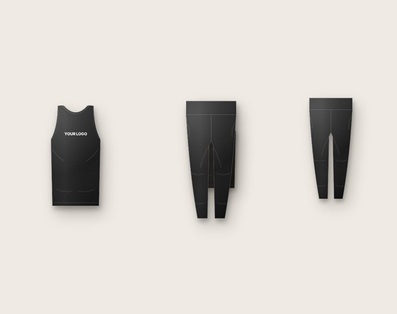 Custom activewear manufactured with private label branding