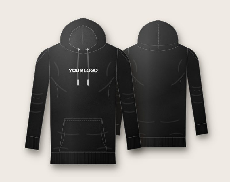 Custom hoodies manufactured with private label branding