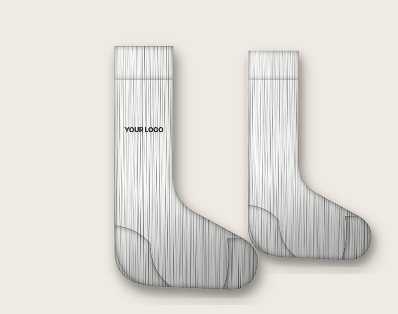 Custom socks manufactured with private label branding